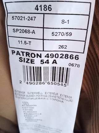 Americana de Pana.Talla 54.