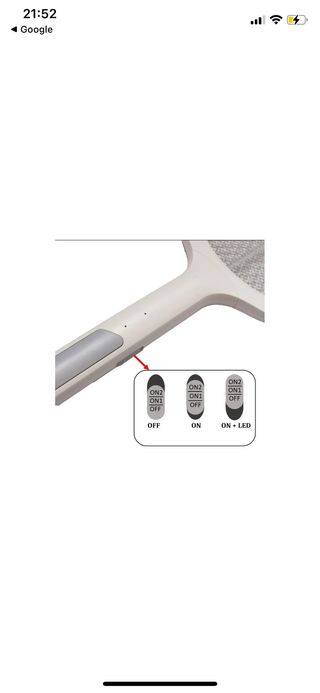 Racchetta Zanzare Elettrica Ricaricabile 2in1