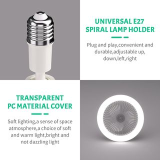 Ventilador de Techo con Luz LED Regulable 30W, 💡