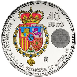 40 euros plata Princesas Leonor