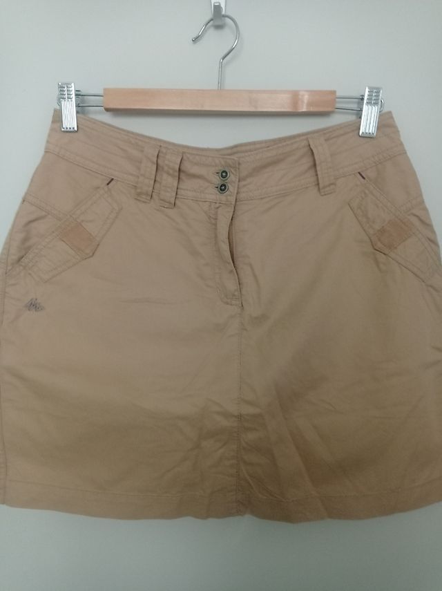 Falda pantalón Decathlon talla 38 camel
