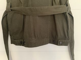 Chaleco vaquero Kaki de Naf Naf. Talla S