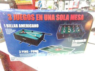 3 Juegos en una sola mesa 