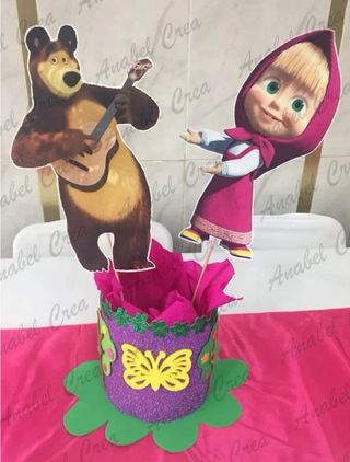 Centro de mesa dulcero para eventos