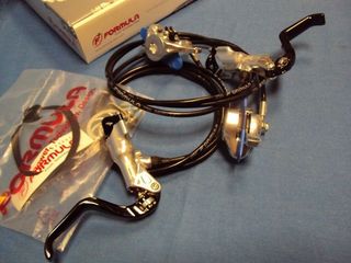 NUEVOS Frenos Formula R1 Plata Regulación Maneta