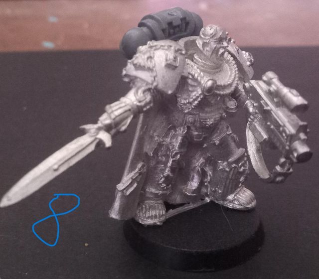 Warhammer 40K Personajes marines incompletos