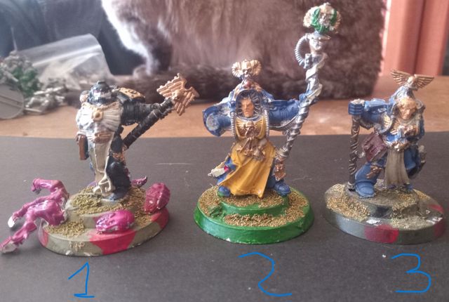 Warhammer 40K Personajes marines dañados