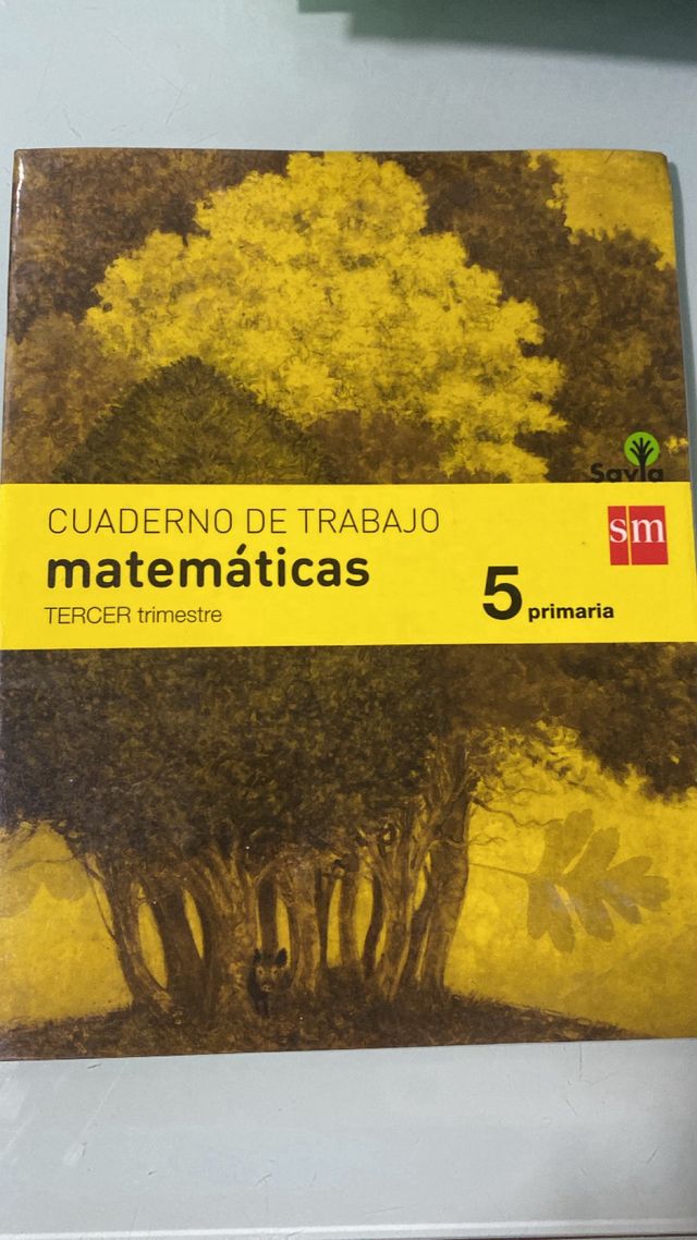 Cuaderno de trabajo matemáticas.