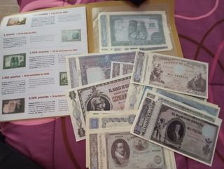 Colección billetes España antiguos 