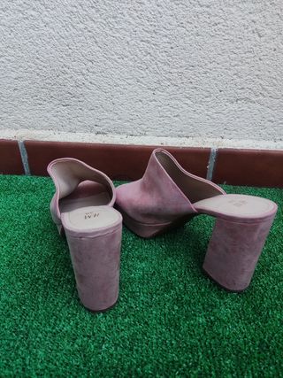 Sandalias plataforma rosa H&M