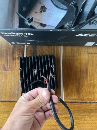 Faro acerbis y careta KTM