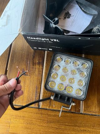 Faro acerbis y careta KTM