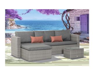 Chaise Longue para jardin con mesa centro