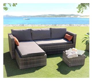 Chaise Longue para jardin con mesa centro