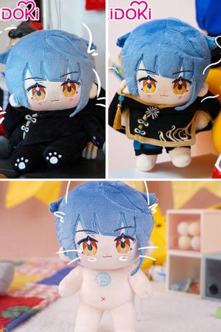 Peluche Xingqiu Genshin impact + ropa (nuevo)