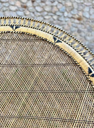 Sillón Pavo Real extragrande 70s