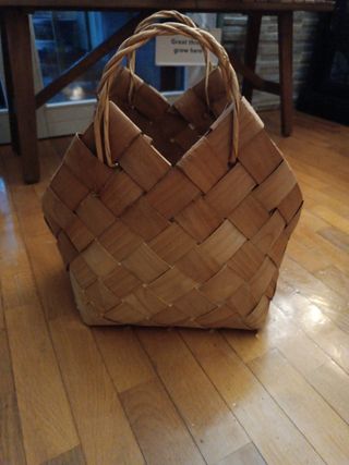 Borsa contenitore in vimini