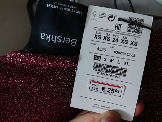 cn ETIQUETA Bershka vestido nochevieja fiesta club