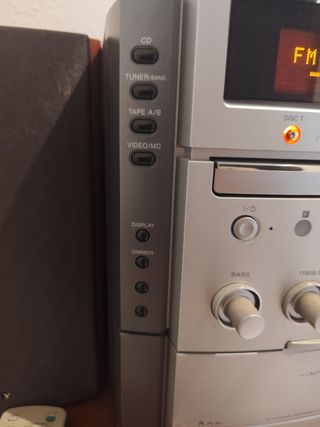 Miniequipo de música con casette - cd