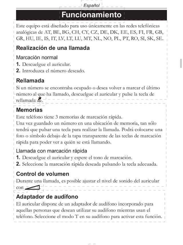 Teléfono fijo para personas mayores