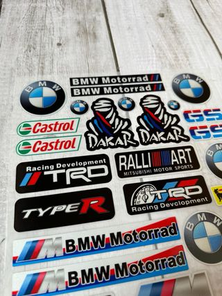 PACK PEGATINAS MOTO BMW MOTORRAD RR R1200 R1250 GS