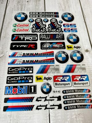 PACK PEGATINAS MOTO BMW MOTORRAD RR R1200 R1250 GS