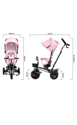 Triciclo Kinderkraft color rosa