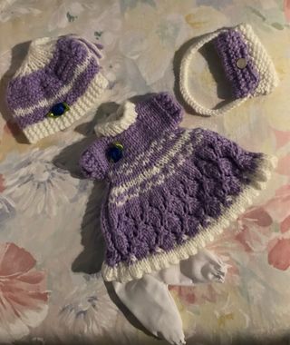 Conjunto de punto para muñeca