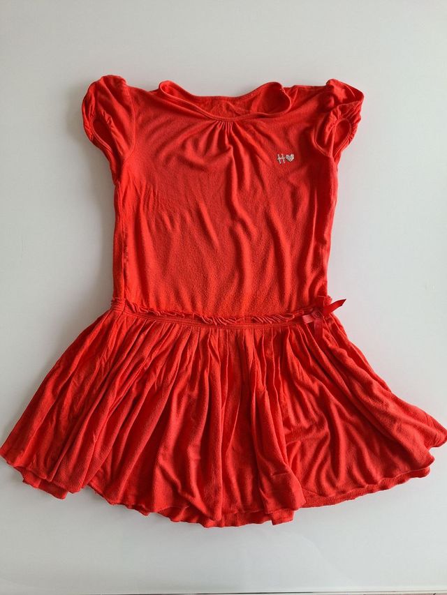 VESTITO LUNGO ROSSO DA BAMBINA