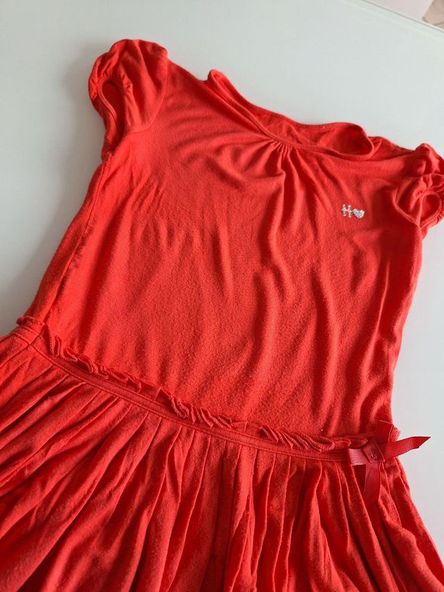 VESTITO LUNGO ROSSO DA BAMBINA