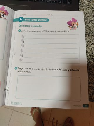 Cuaderno Ciencias naturales 1 primaria