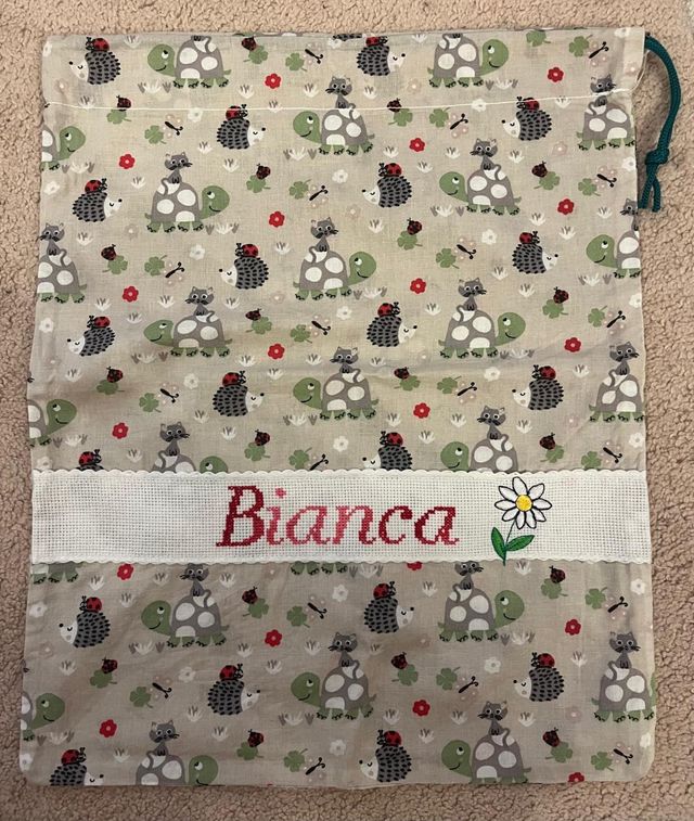 Sacchetto asilo coccinelle