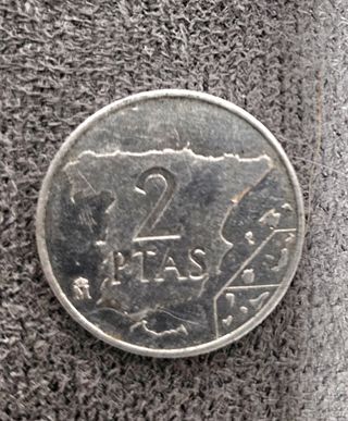 Moneda de 2 pesetas de 1984