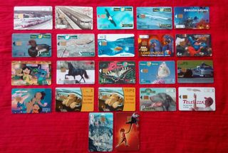22 TARJETAS ANTIGUA CABINA TELÉFONO X 5€