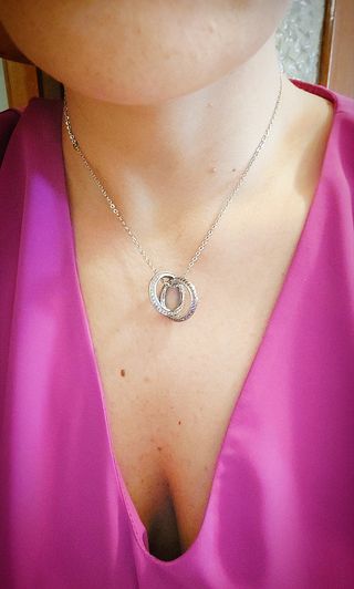 Collana BROSWAY pietre rosa
