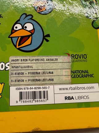 Libro Angry Birds Playground (Animales)