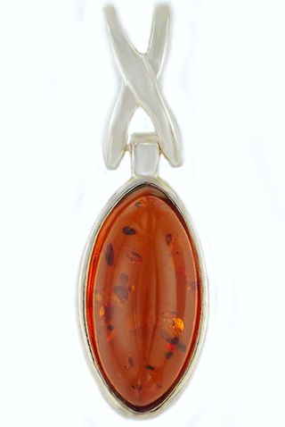 NUEVO Colgante Ámbar natural Plata 925.