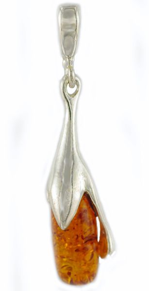 NUEVO Colgante Ámbar natural Plata 925.