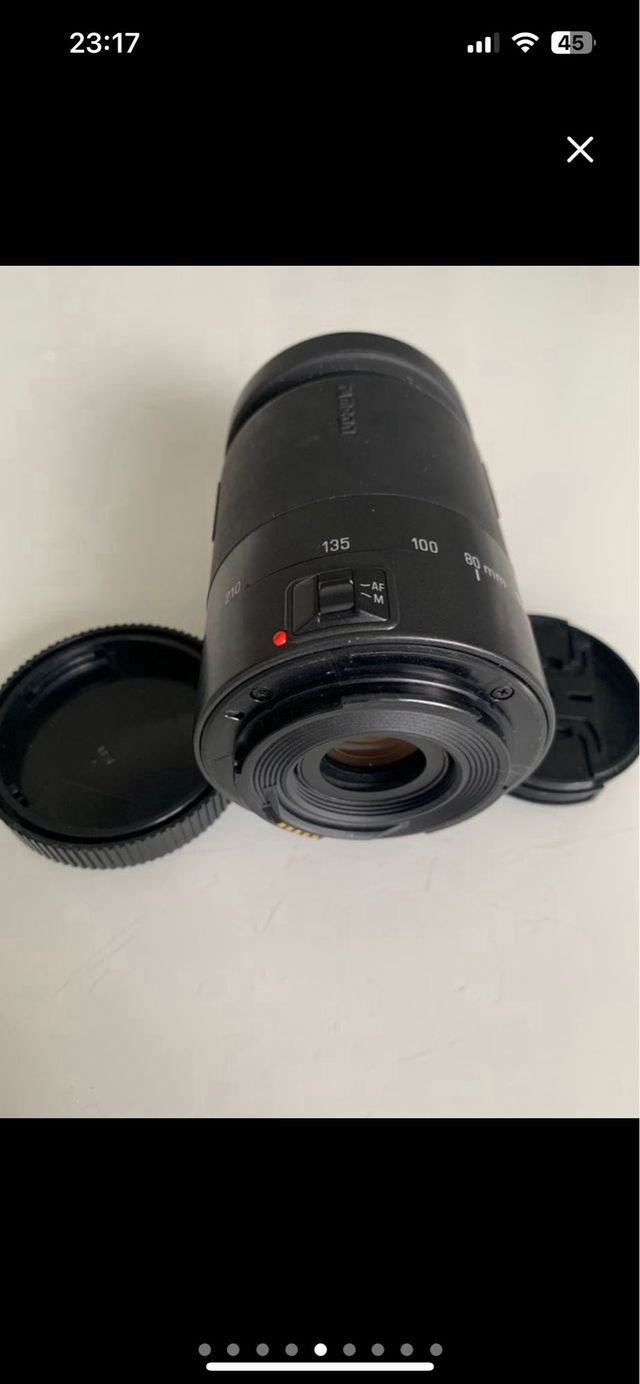 Objetivo TAMRON AF80-210mm para cámara CANON