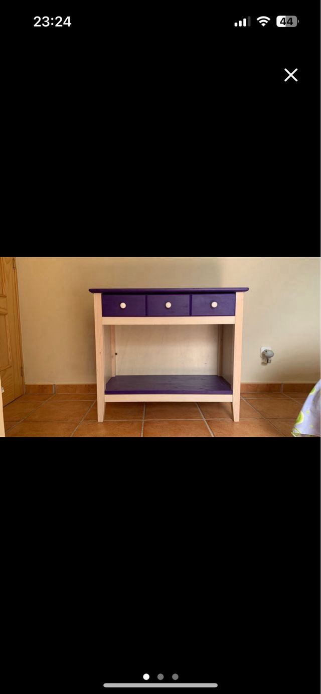 Mueble comoda de madera de cerezo y pino