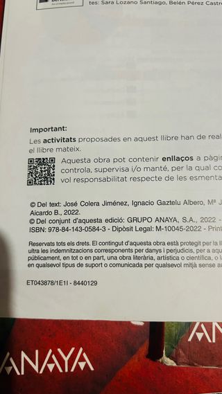 Se vende libros de matematicas 3r Eso