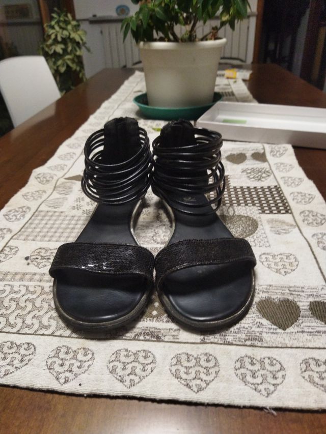 Sandali donna in pelle 