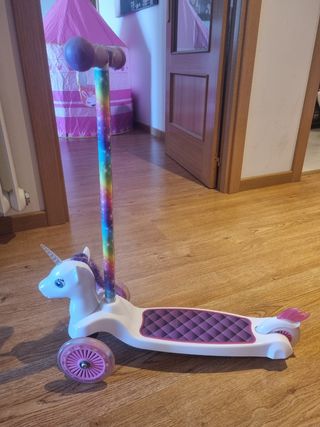 Patinete unicornio