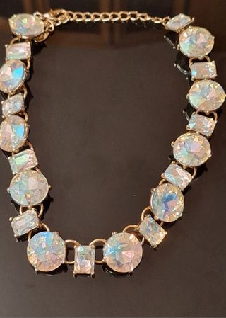 Collar Zara dorado fiesta