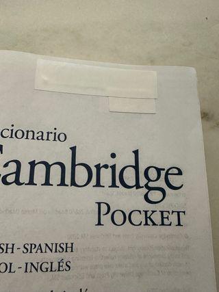 Diccionario Cambridge Pocket