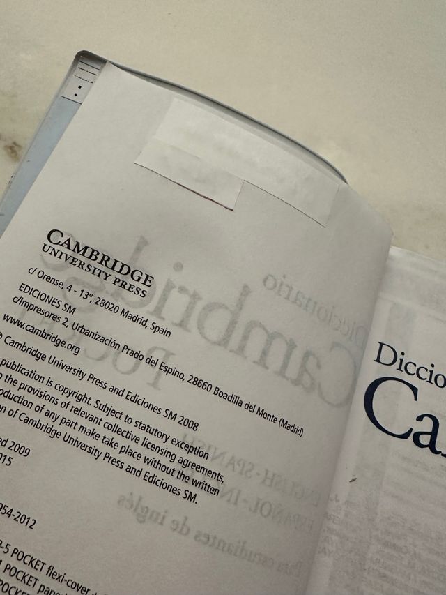 Diccionario Cambridge Pocket