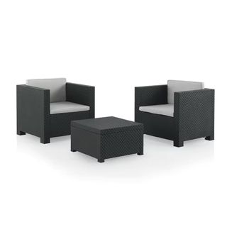 conjunto jardín sillones y mesa ratán nuevo