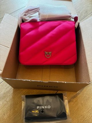 Pinko Love Puff Tris Mini Recycled N, Borsa Donna
