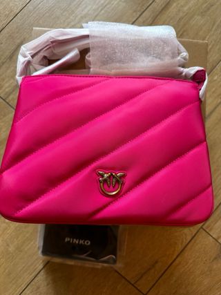 Pinko Love Puff Tris Mini Recycled N, Borsa Donna