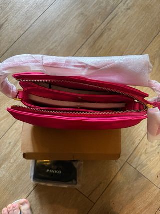 Pinko Love Puff Tris Mini Recycled N, Borsa Donna
